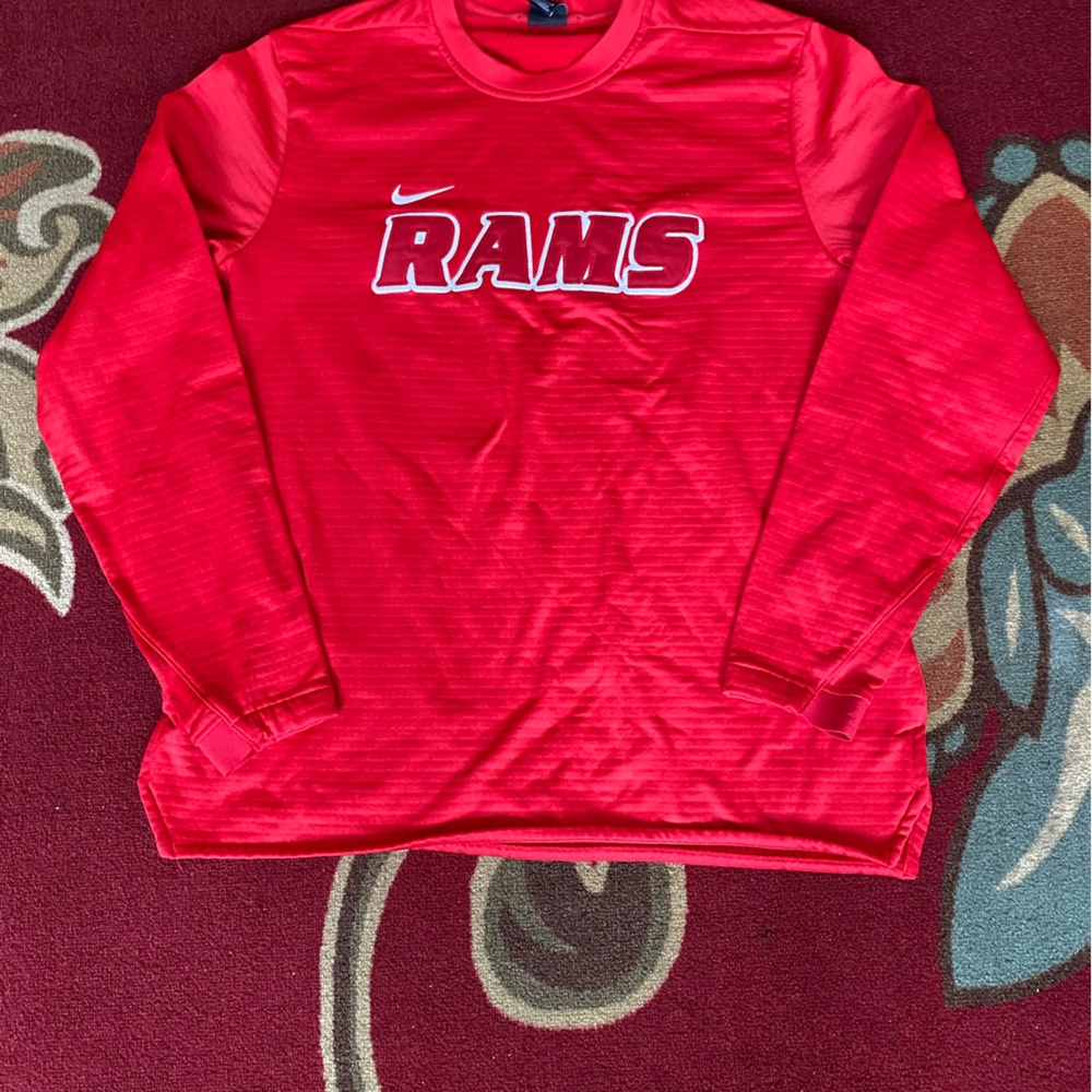 Red Nike Los Angeles Rams sweatshirt